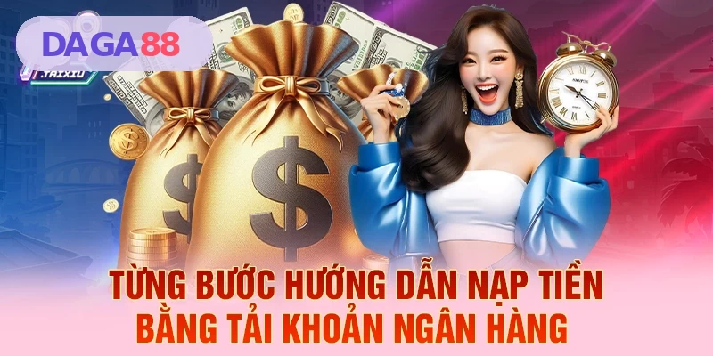 Từng bước hướng dẫn nạp tiền bằng t&agrave;i khoản ng&acirc;n h&agrave;ng